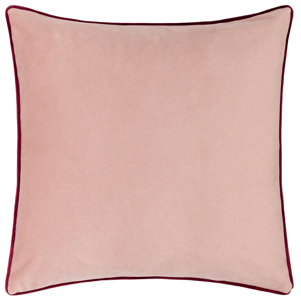 Funguys Friends Piped Velvet Cushion Sky Blue