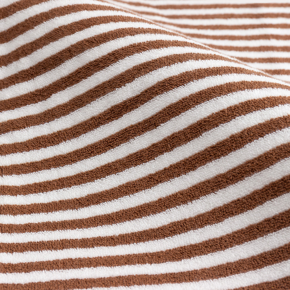 Hebden Striped Cotton Towels Pecan